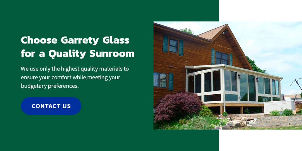 Sunroom Installation from Garrety Glass