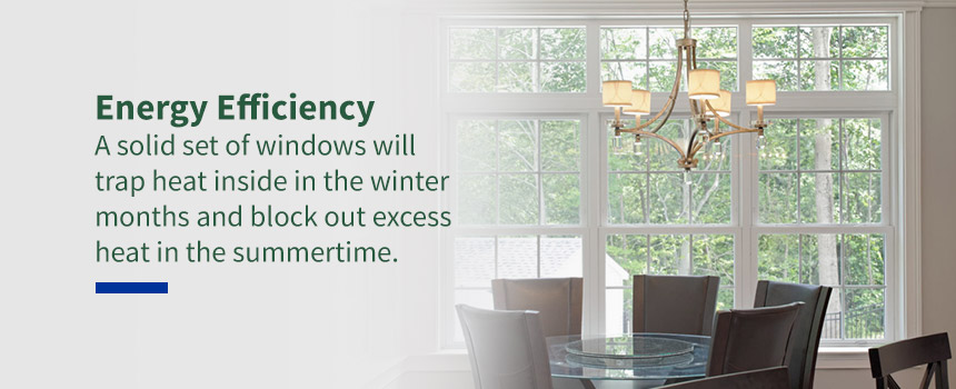 Energy Efficient Windows in Dining Room