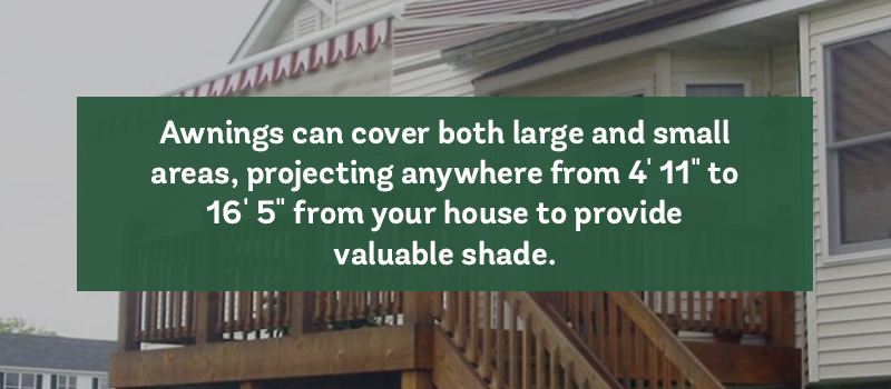 Description of How Much Coverage Awnings Can Add