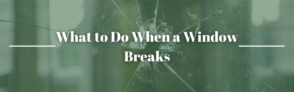 What to Do When a Window Breaks