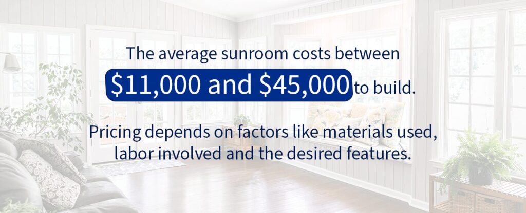 The Cost of Sunroom Additions for Real Estate Developers